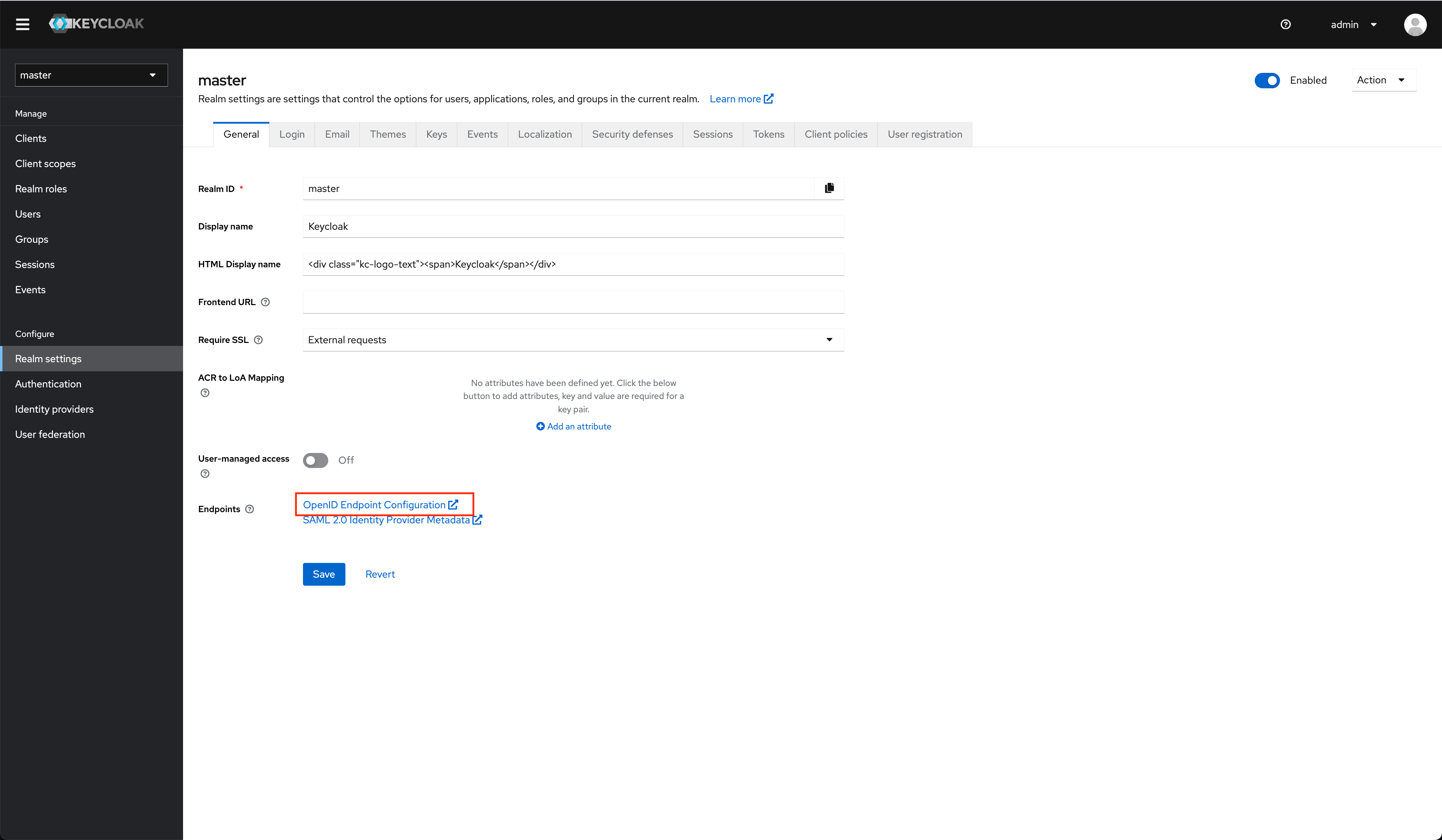 OpenID KeyCloak - Create Client part 1