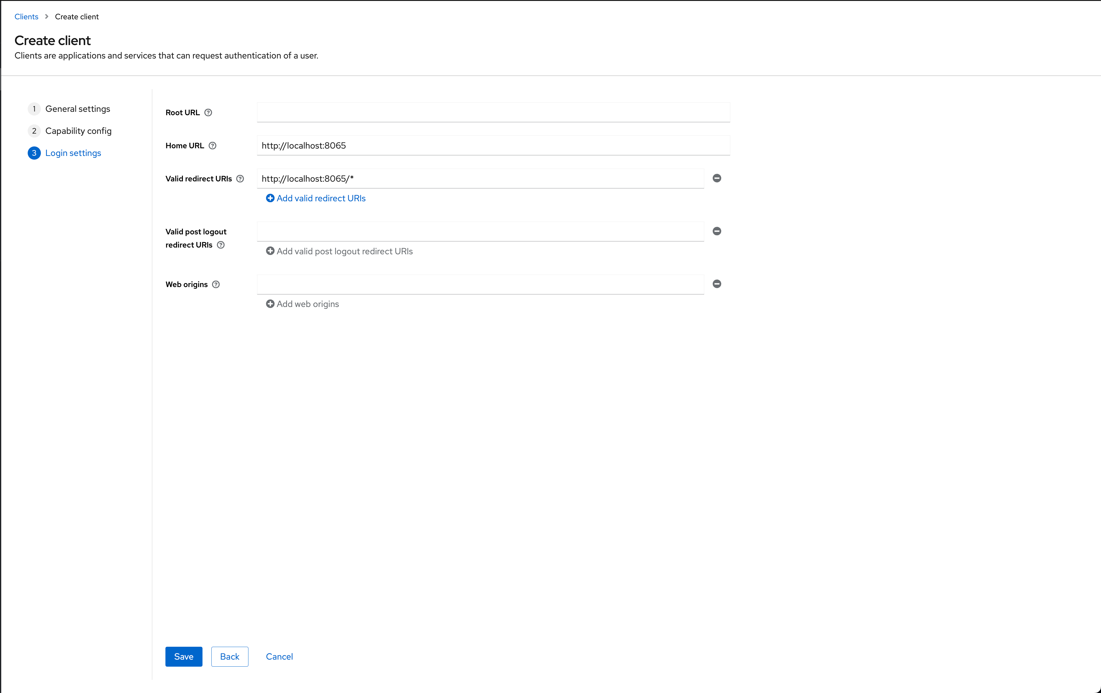 OpenID KeyCloak - Create Client part 5