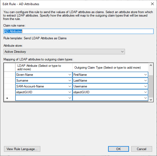 Configure Claim Rule