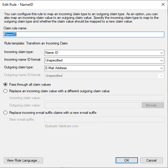 Configure Claim Rule