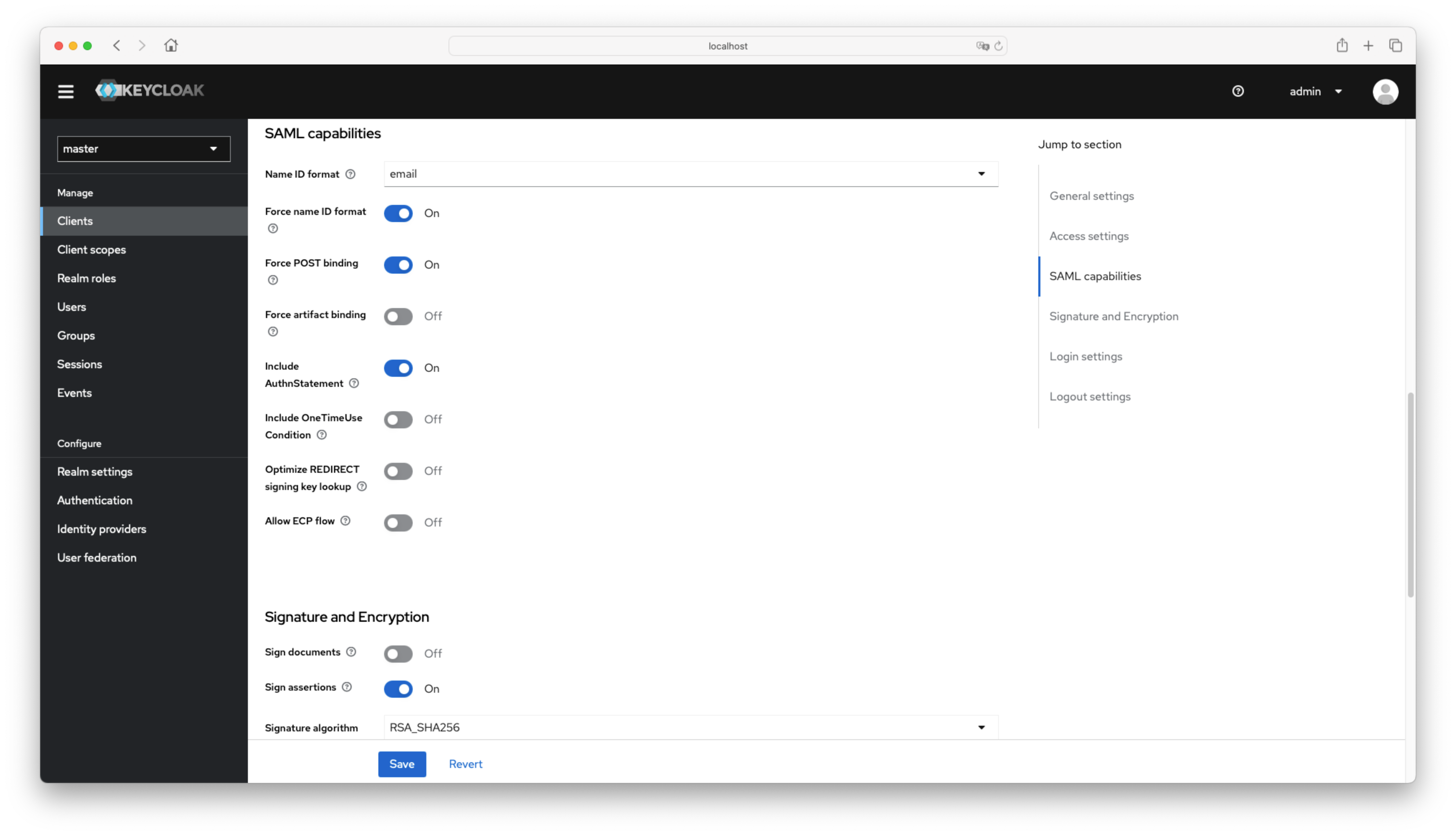 SAML Capabilities