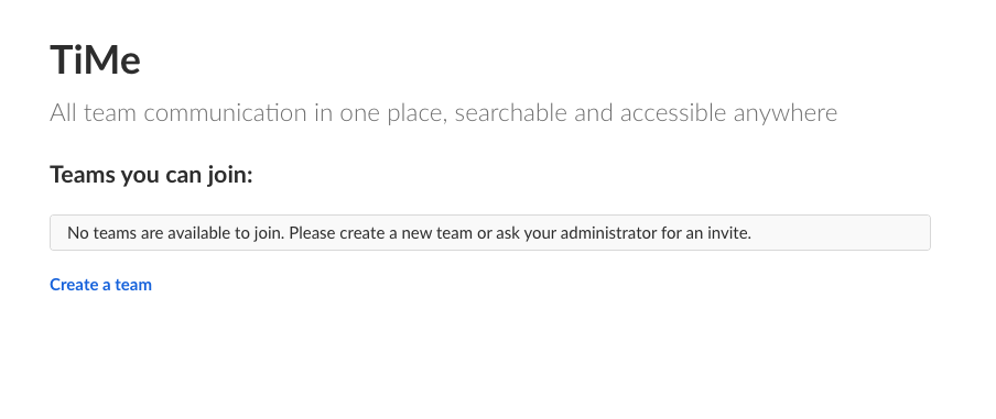 No teams are available to join